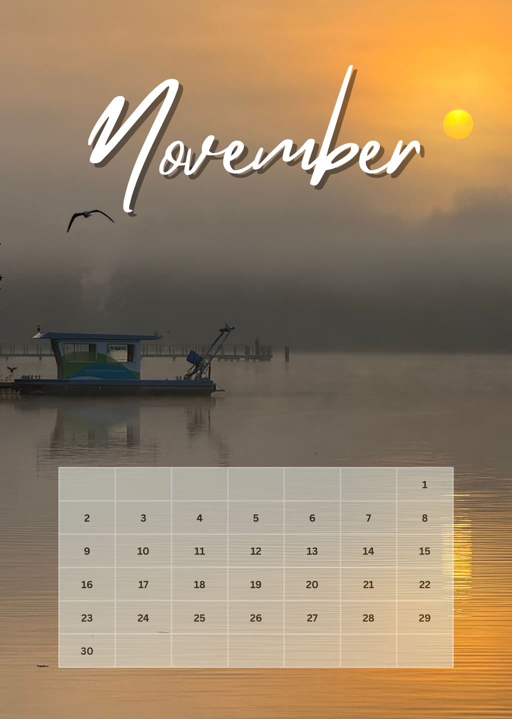 Wandkalender Segeln 2026